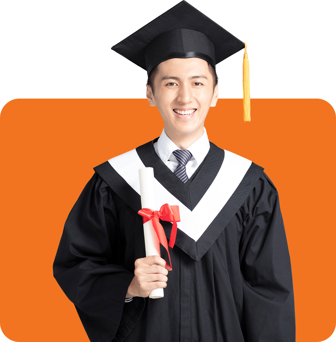 Sinh viên tốt nghiệp với tấm bằng tốt nghiệp